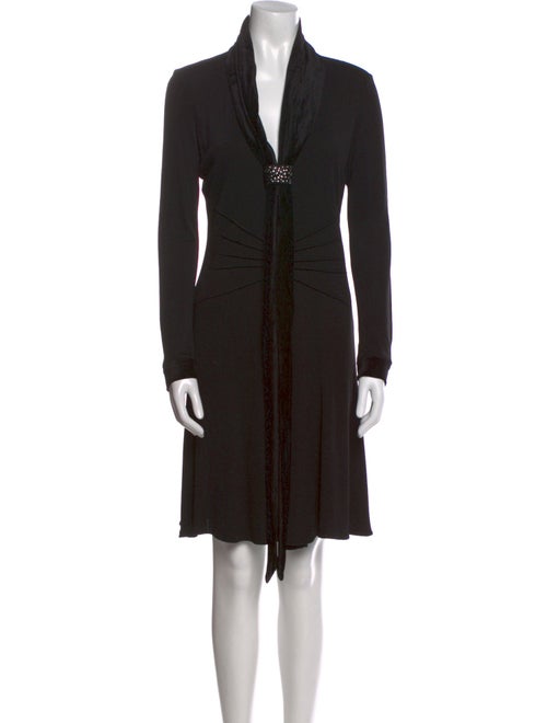 Giorgio Armani V-Neck Knee-Length Dress