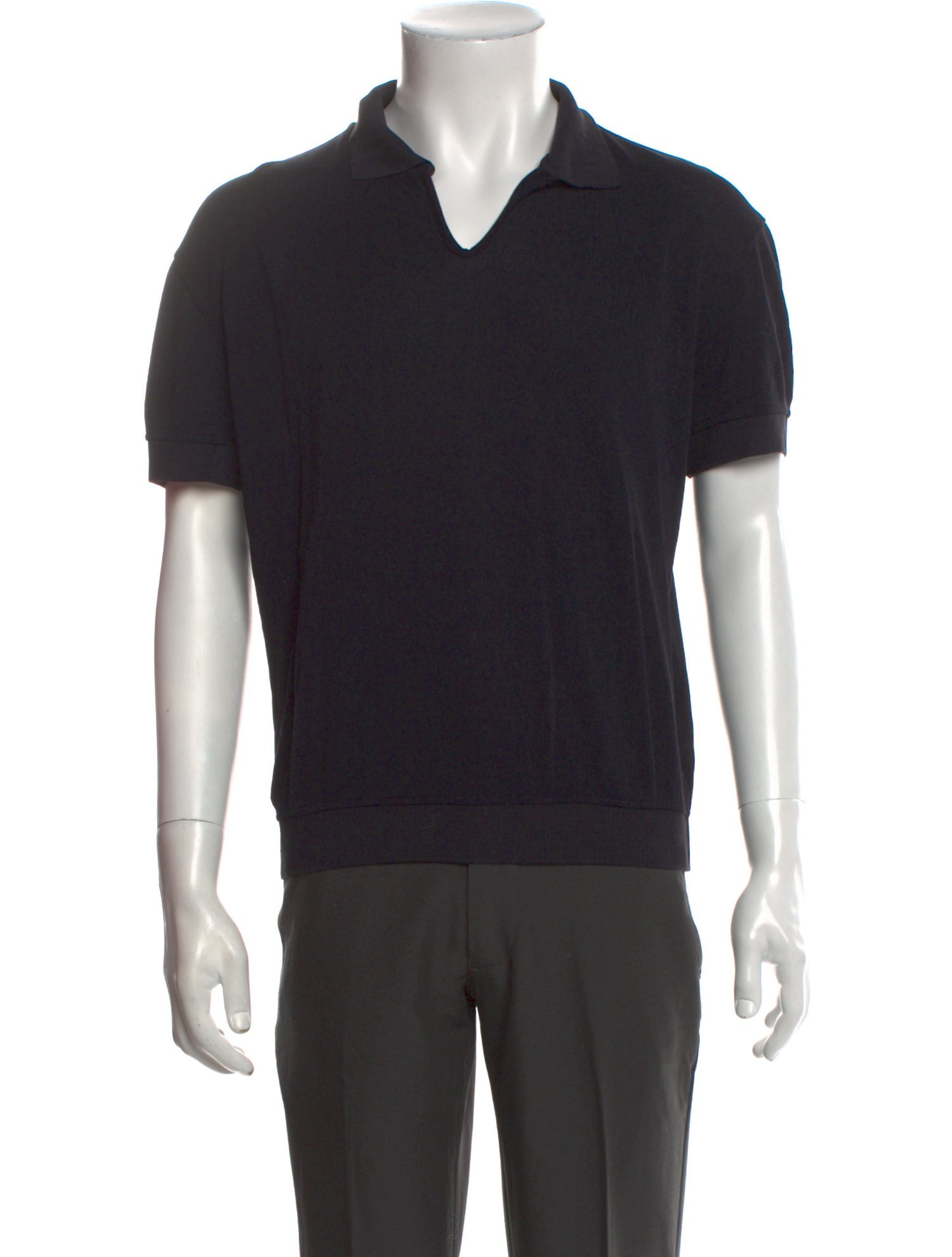 Giorgio Armani Crew Neck Short Sleeve Polo Shirt