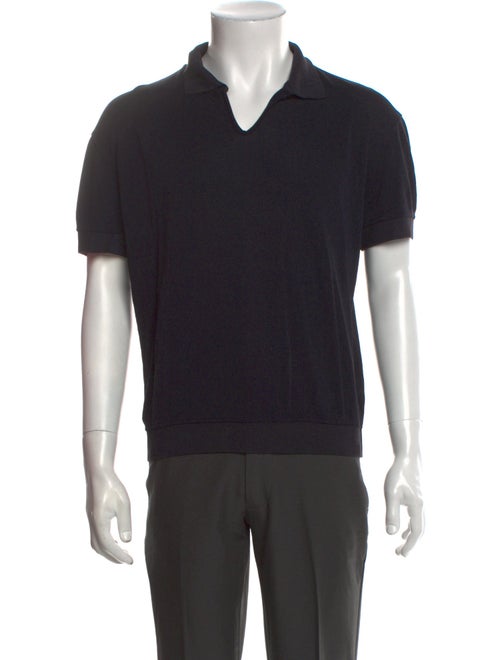 Giorgio Armani Crew Neck Short Sleeve Polo Shirt
