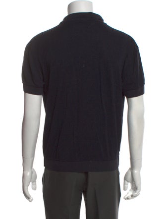 Giorgio Armani Crew Neck Short Sleeve Polo Shirt
