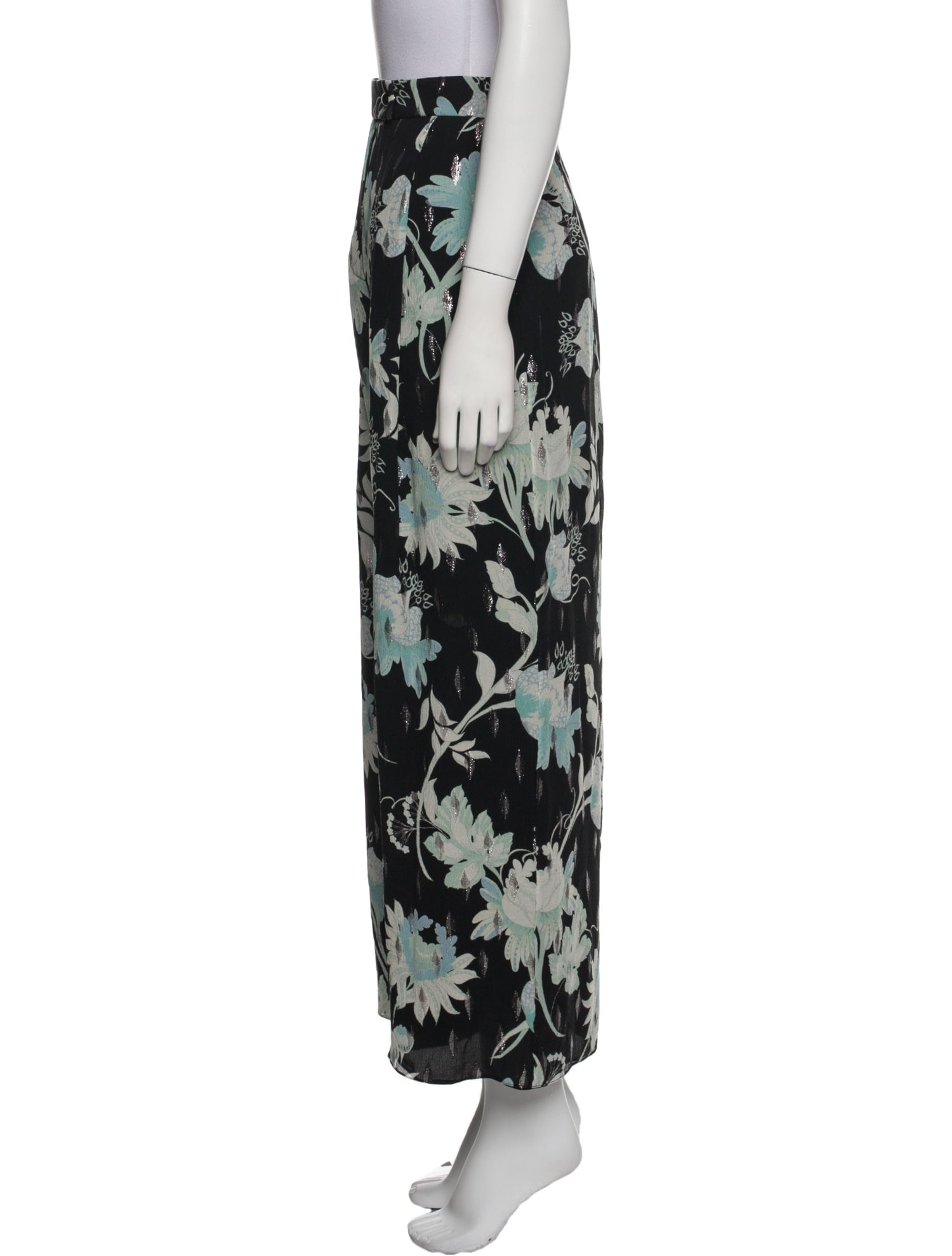 Giorgio Armani Silk Wide Leg Pants