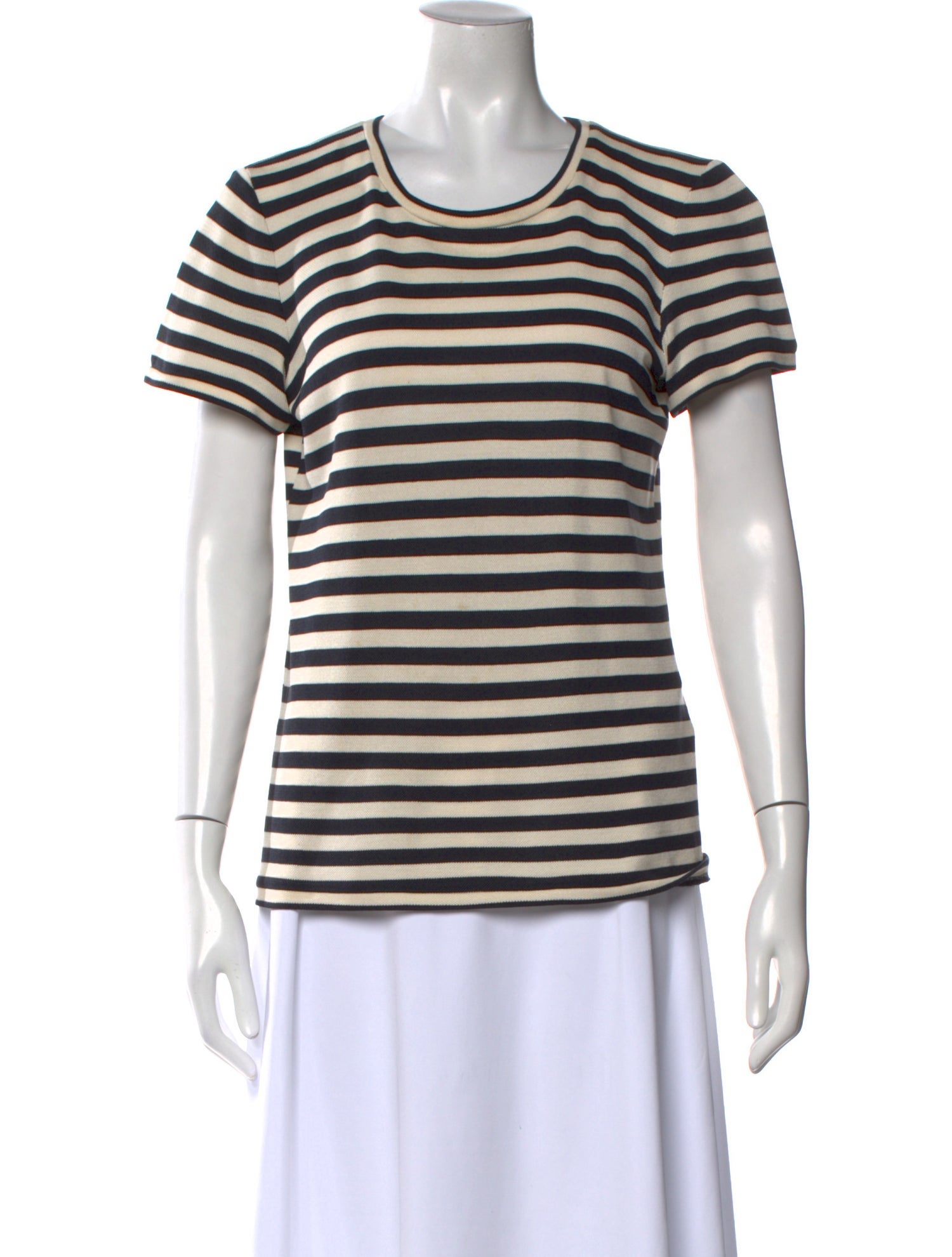 Giorgio Armani Silk Striped T-Shirt