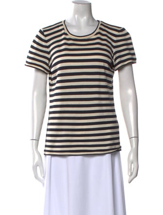 Giorgio Armani Silk Striped T-Shirt