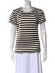Giorgio Armani Silk Striped T-Shirt