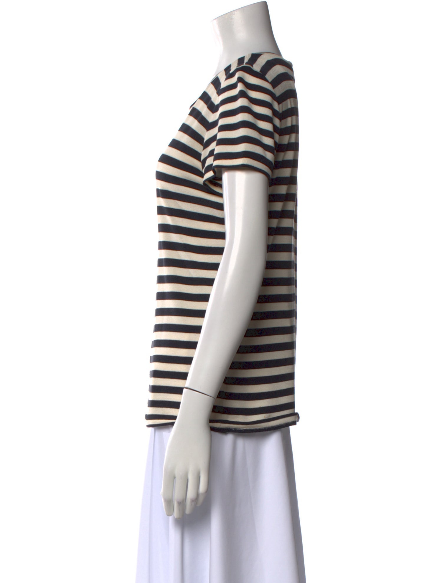 Giorgio Armani Silk Striped T-Shirt