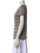 Giorgio Armani Silk Striped T-Shirt