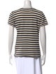 Giorgio Armani Silk Striped T-Shirt