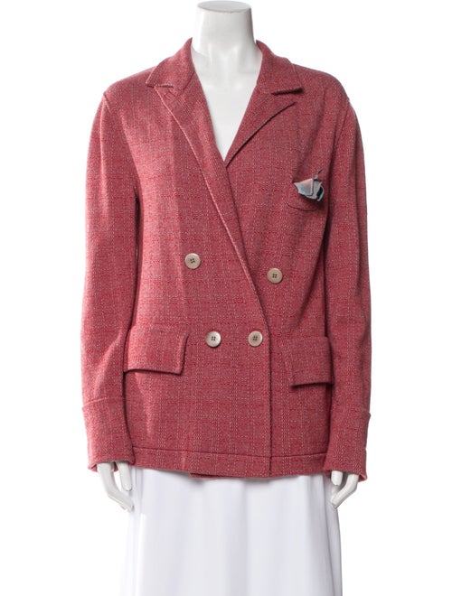 Giorgio Armani Virgin Wool Tweed Pattern Blazer