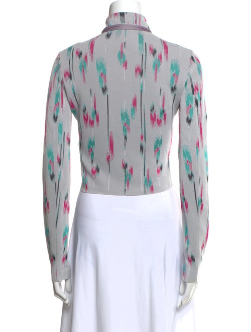 Giorgio Armani Printed Long Sleeve Crop Top