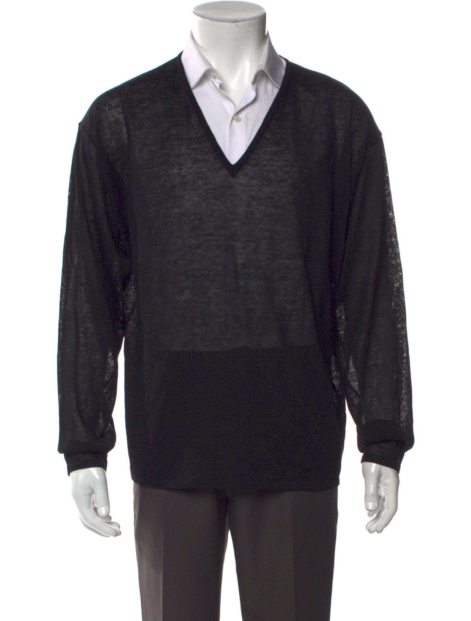 Giorgio Armani V-Neck Long Sleeve Cardigan