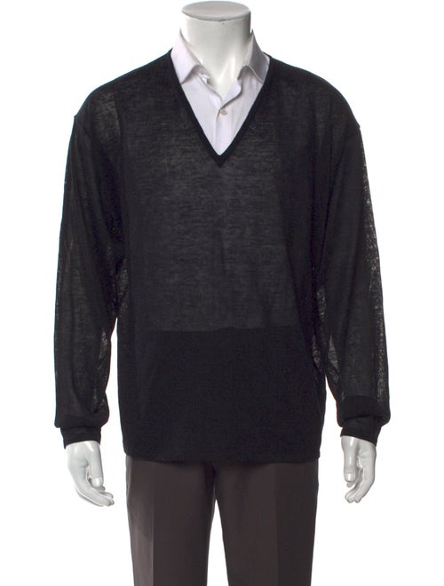 Giorgio Armani V-Neck Long Sleeve Cardigan