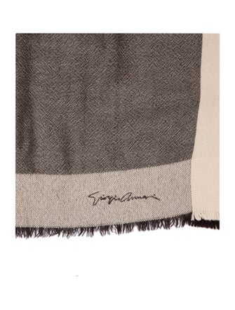 Giorgio Armani Cashmere Striped Scarf