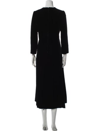 Giorgio Armani Crew Neck Long Dress