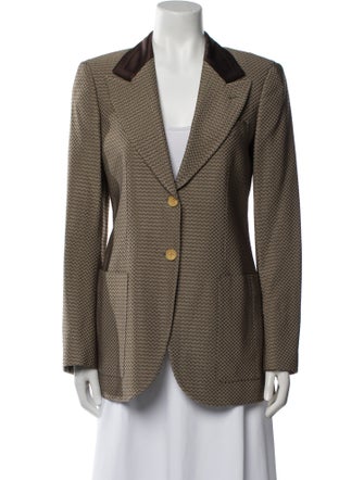 Giorgio Armani Wool Printed Blazer