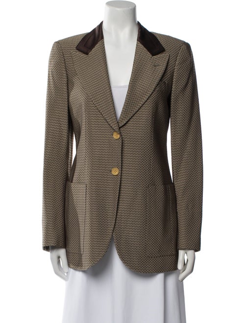 Giorgio Armani Wool Printed Blazer