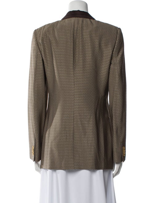Giorgio Armani Wool Printed Blazer
