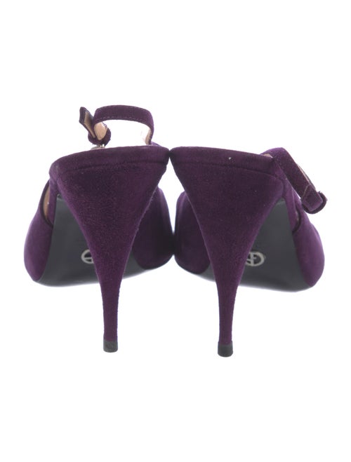 Giorgio Armani Suede Slingback Pumps