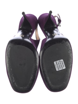 Giorgio Armani Suede Slingback Pumps