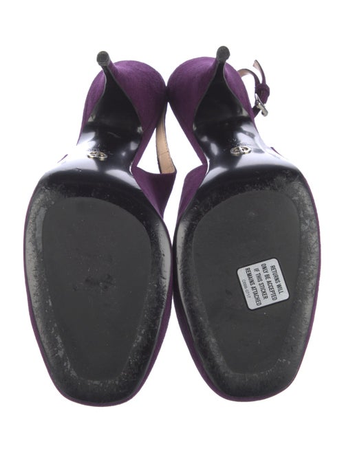 Giorgio Armani Suede Slingback Pumps