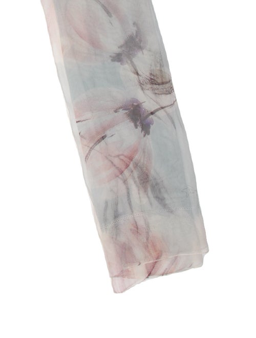 Giorgio Armani Silk Floral Print Scarf