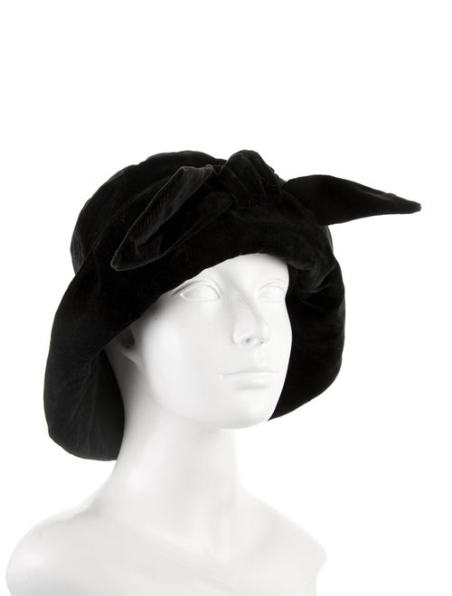 Giorgio Armani Velvet Bow Hat