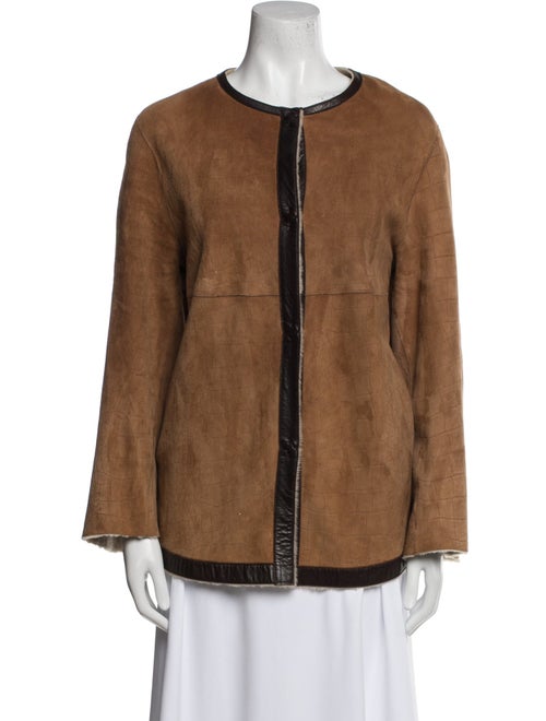 Giorgio Armani Lamb Leather Fur Jacket