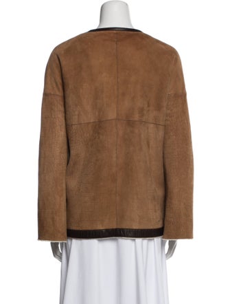 Giorgio Armani Lamb Leather Fur Jacket