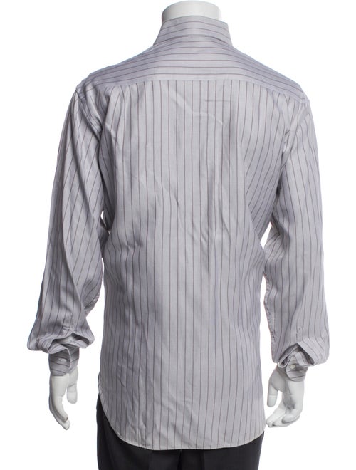 Giorgio Armani Striped Long Sleeve Dress Shirt