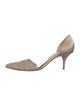 Giorgio Armani Leather Printed D'Orsay Pumps