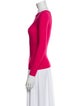 Giorgio Armani Scoop Neck Long Sleeve Top