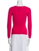 Giorgio Armani Scoop Neck Long Sleeve Top