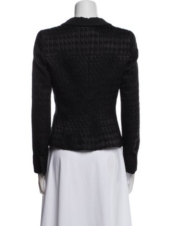 Giorgio Armani Wool Houndstooth Print Blazer
