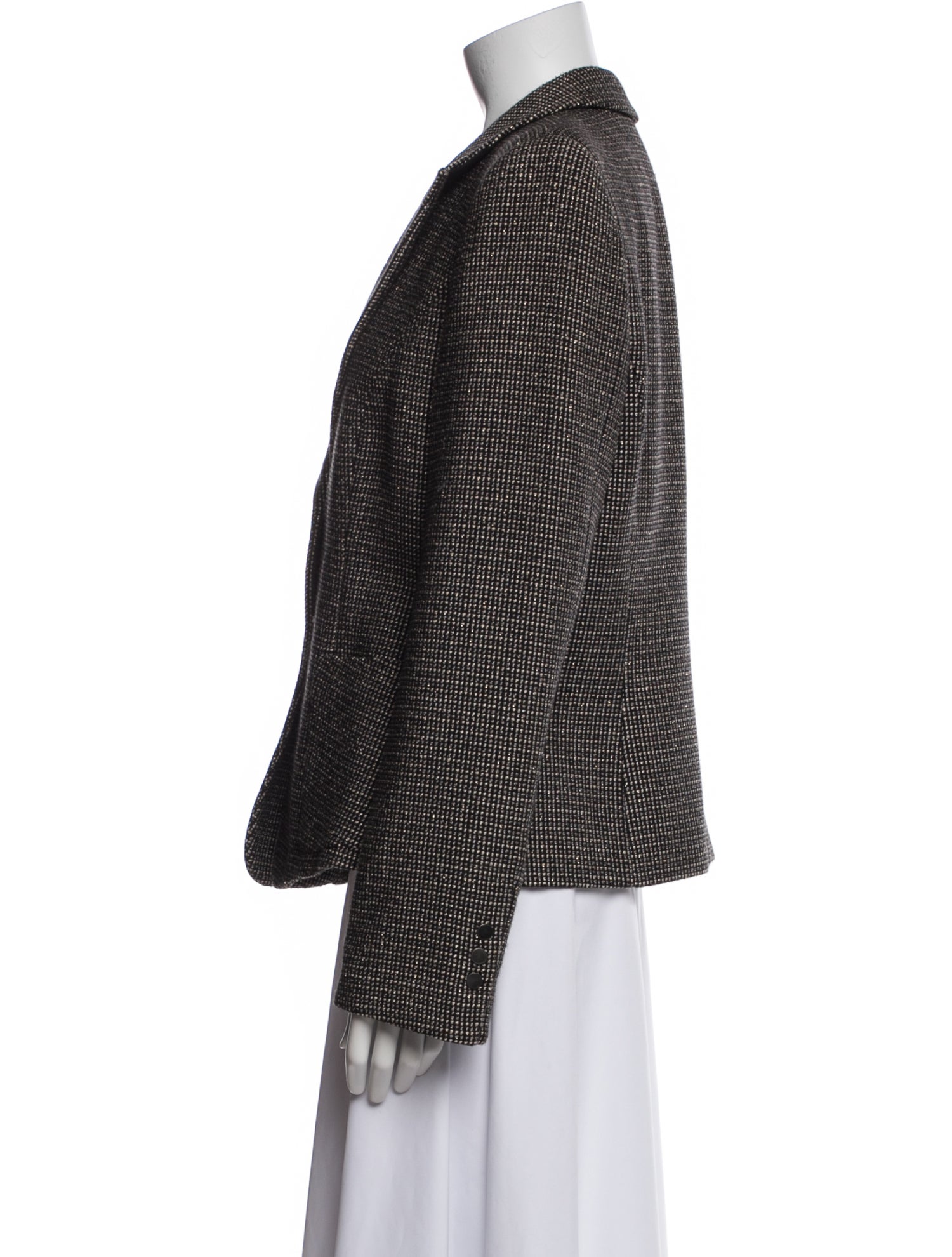 Giorgio Armani Plaid Print Blazer