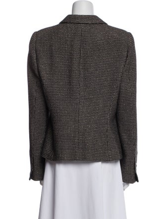 Giorgio Armani Plaid Print Blazer