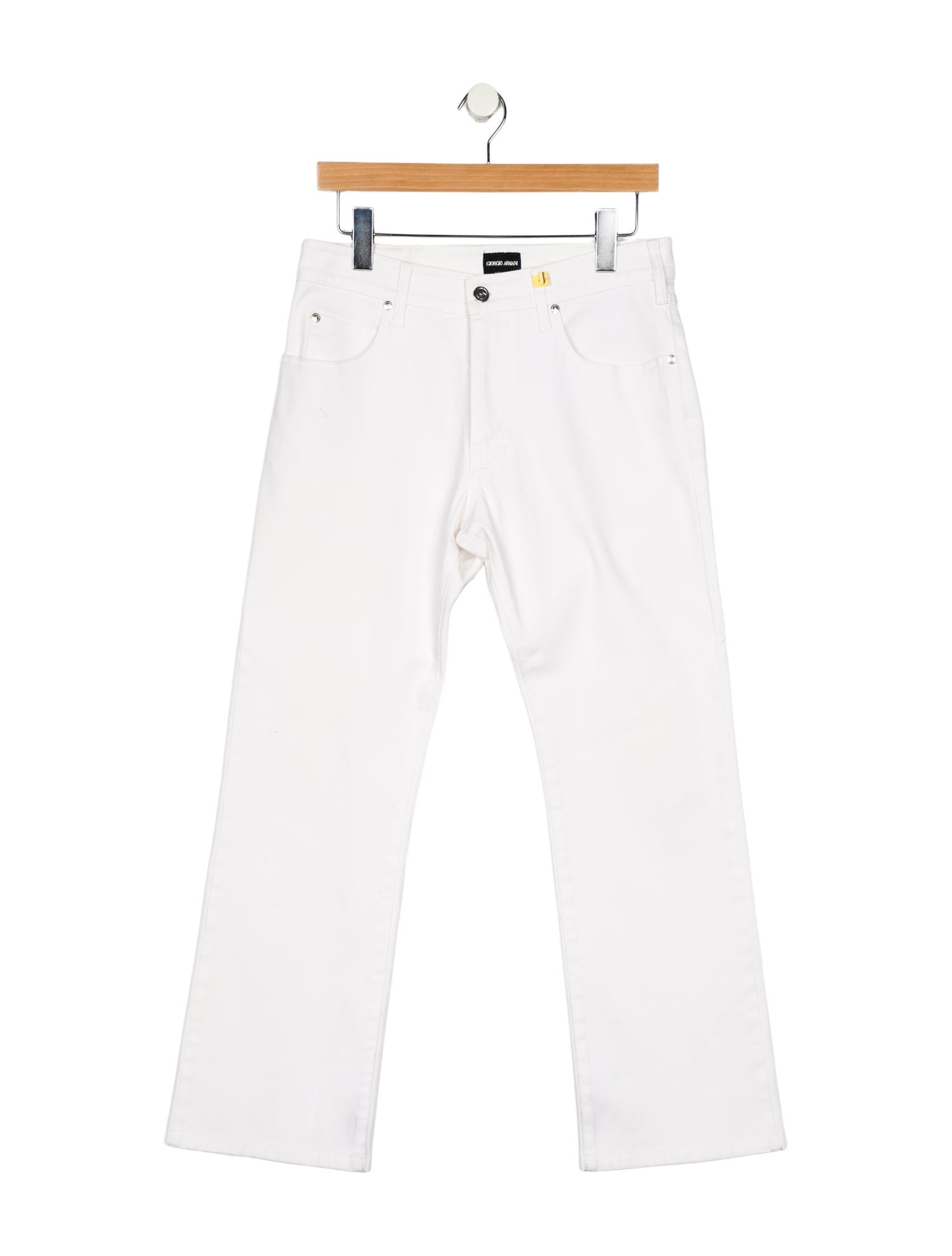 Giorgio Armani Mid-Rise Straight Leg Jeans