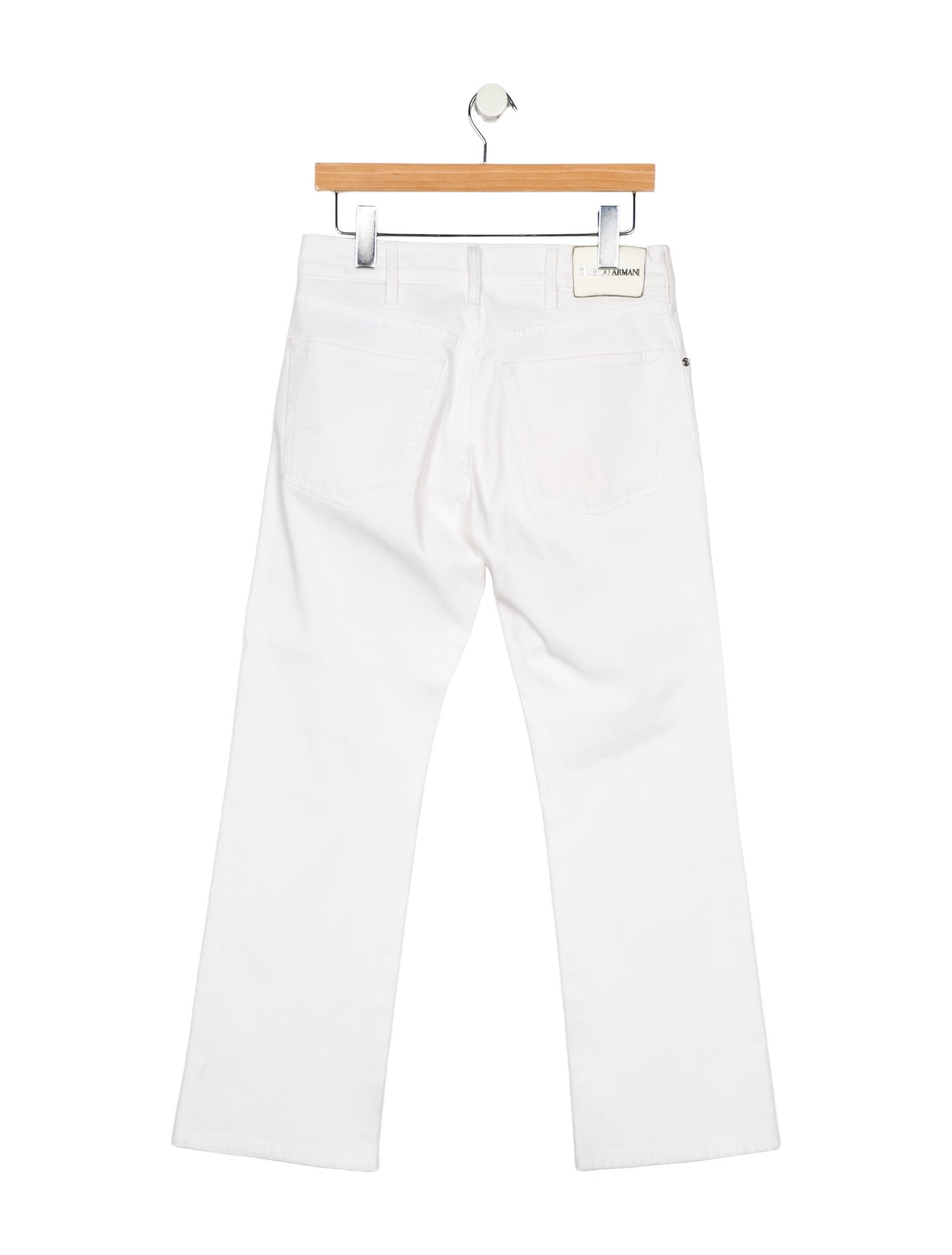Giorgio Armani Mid-Rise Straight Leg Jeans