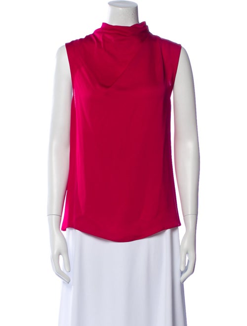 Giorgio Armani Cowl Neck Sleeveless Blouse