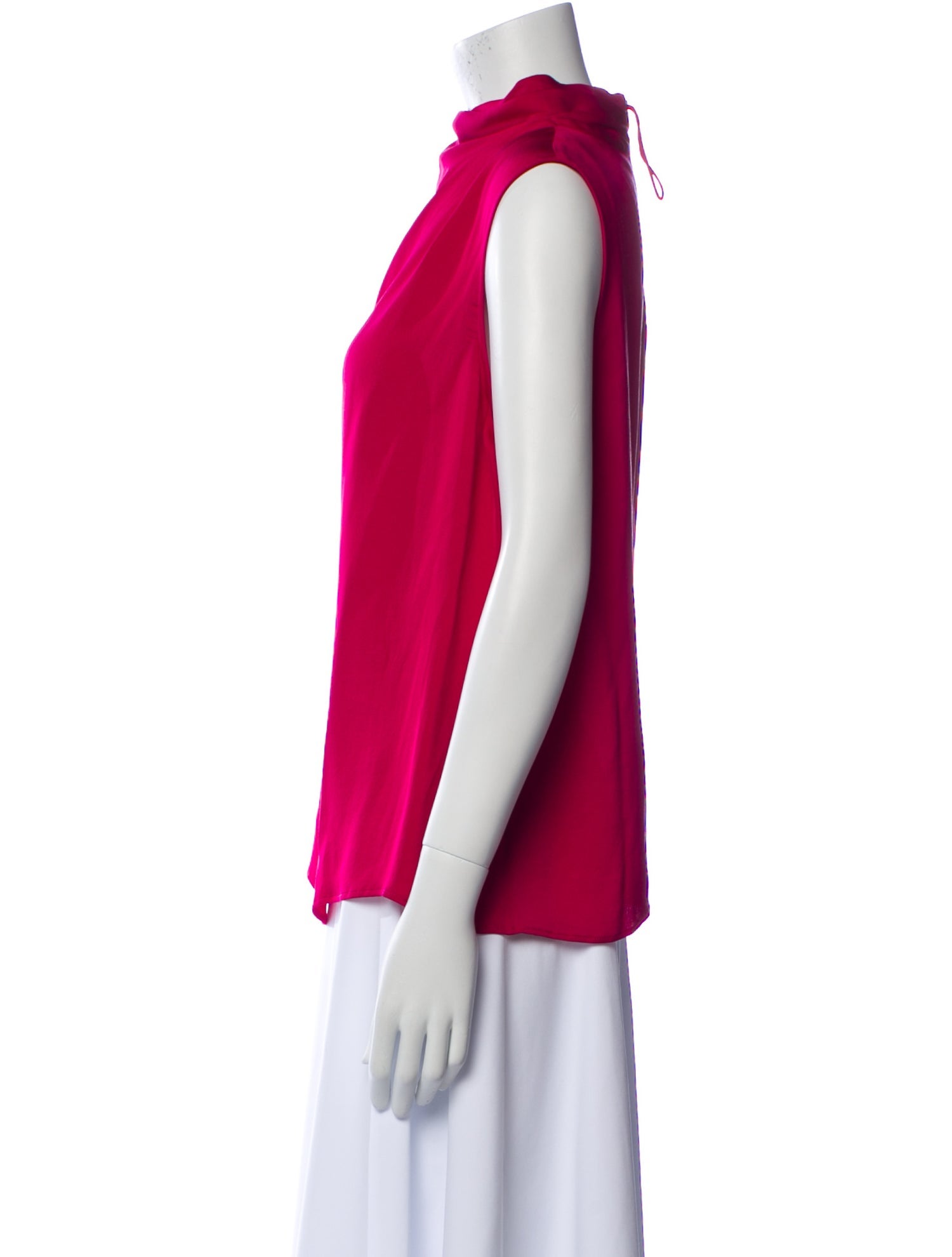 Giorgio Armani Cowl Neck Sleeveless Blouse
