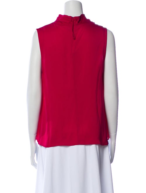 Giorgio Armani Cowl Neck Sleeveless Blouse