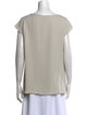Giorgio Armani Silk Bateau Neckline Blouse