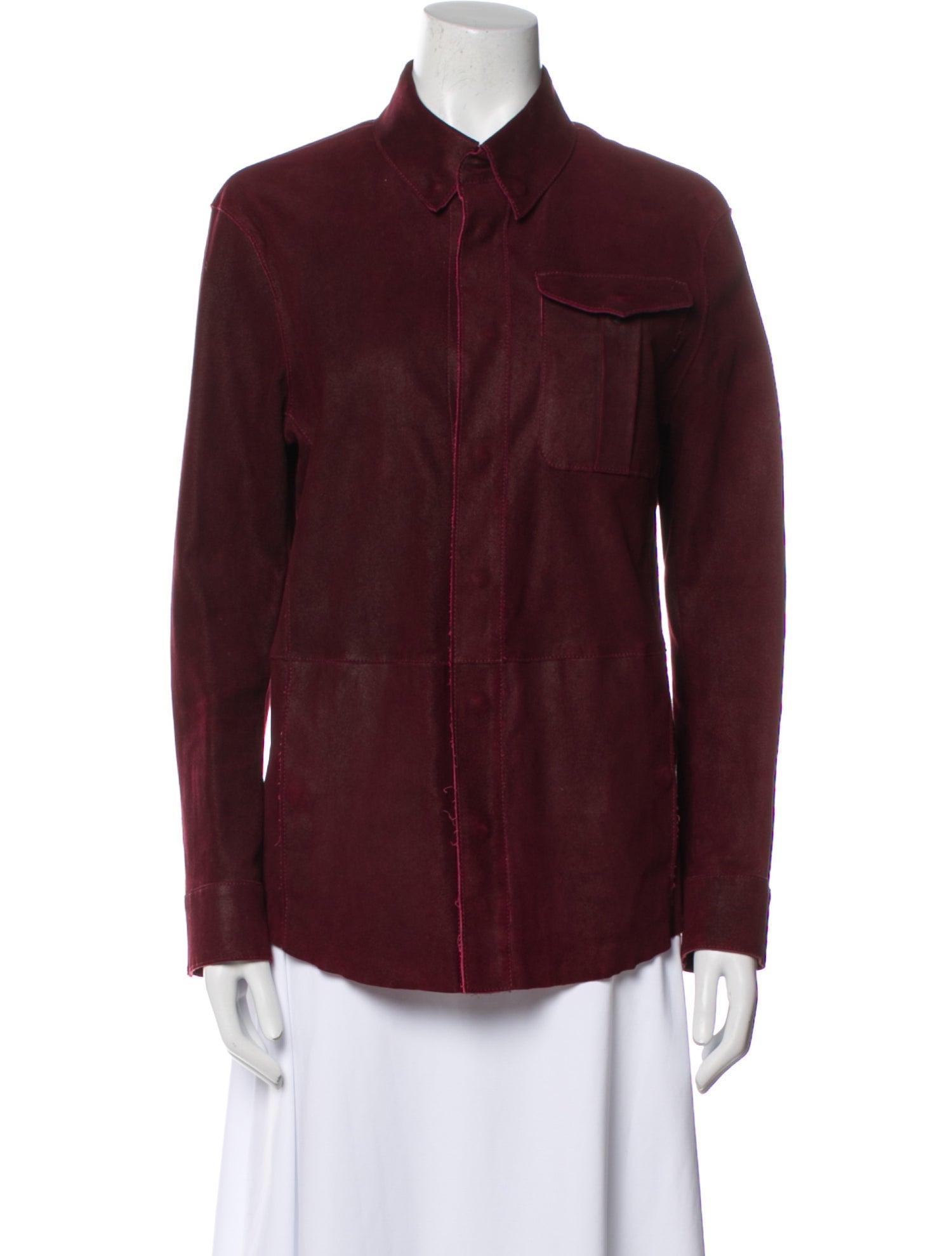 Giorgio Armani Lamb Leather Utility Jacket