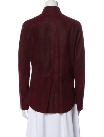 Giorgio Armani Lamb Leather Utility Jacket