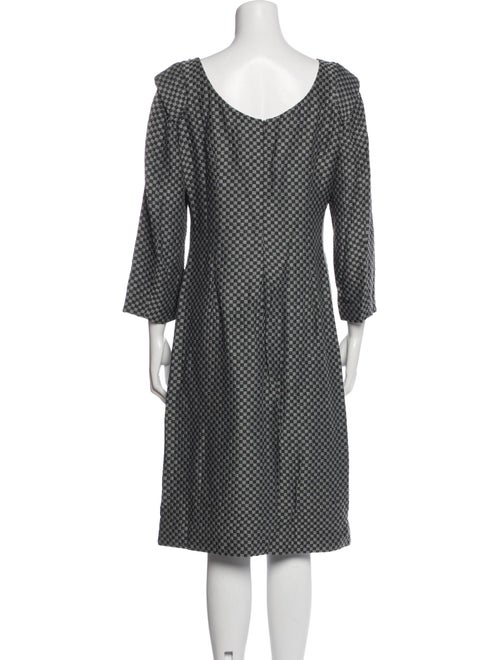 Giorgio Armani Polka Dot Print Midi Length Dress