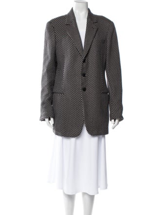 Giorgio Armani Wool Printed Coat