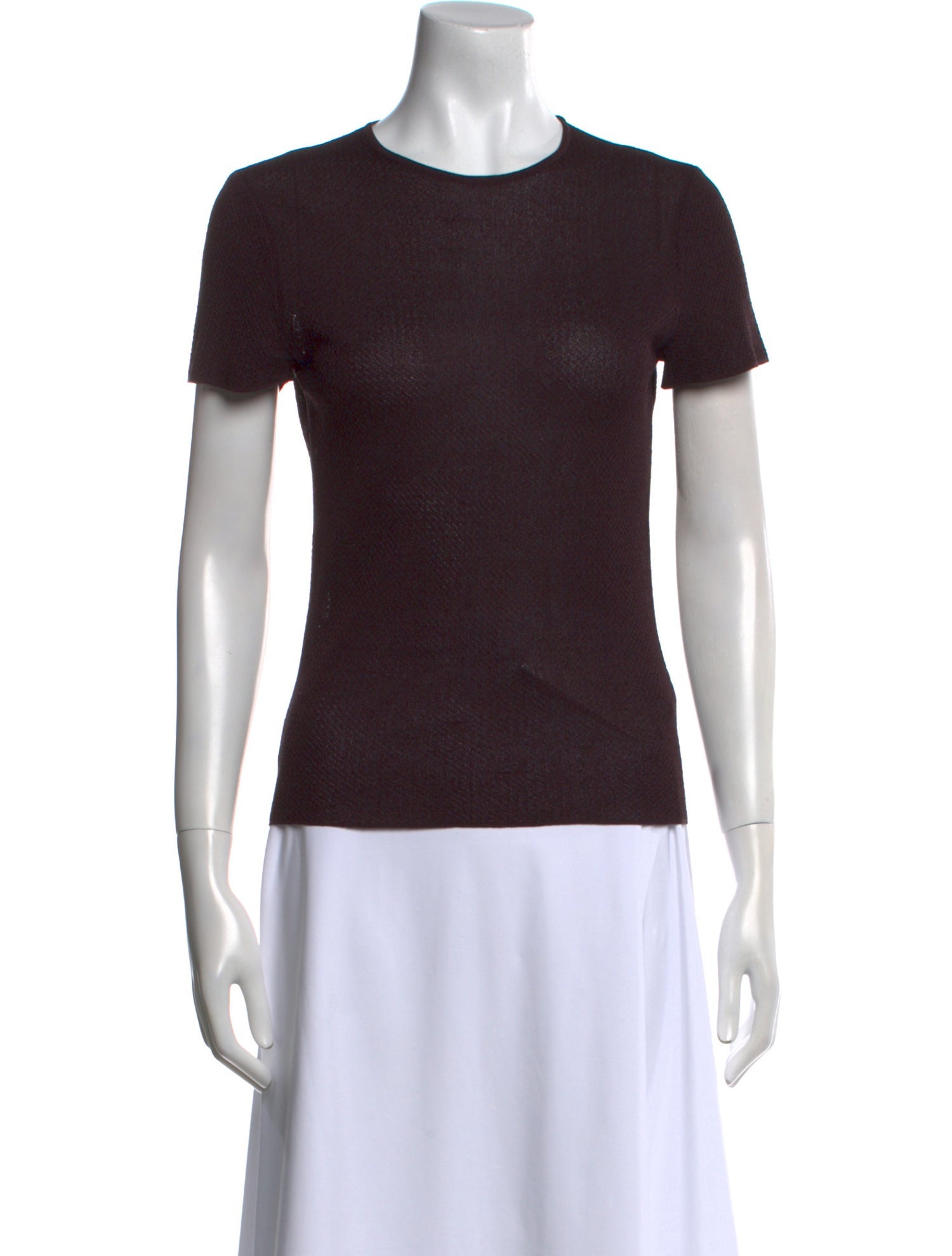 Giorgio Armani Silk Crew Neck T-Shirt