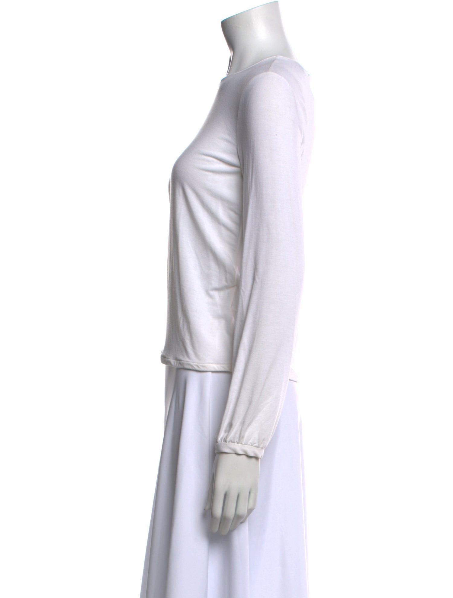 Giorgio Armani Virgin Wool Crew Neck Top