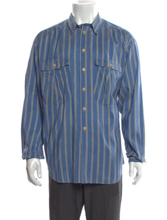 Giorgio Armani Striped Long Sleeve Shirt