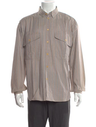 Giorgio Armani Striped Long Sleeve Shirt