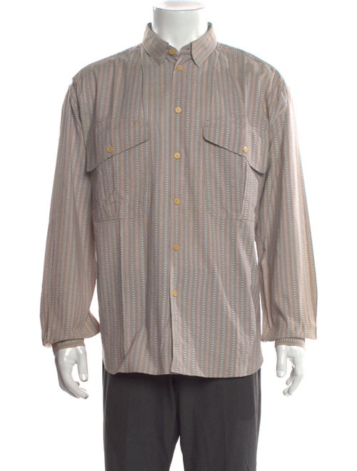 Giorgio Armani Striped Long Sleeve Shirt