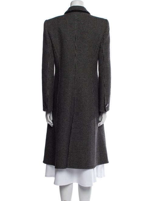 Giorgio Armani Wool Houndstooth Print Peacoat